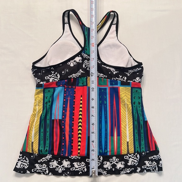 U30- 2 Large Tankini Tops: 1) Hula Honey Halter 2) Unbranded Racerback - Picture 9 of 14